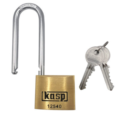 Kasp 125 series 40mm Long Shackle Brass padlock - Image 2