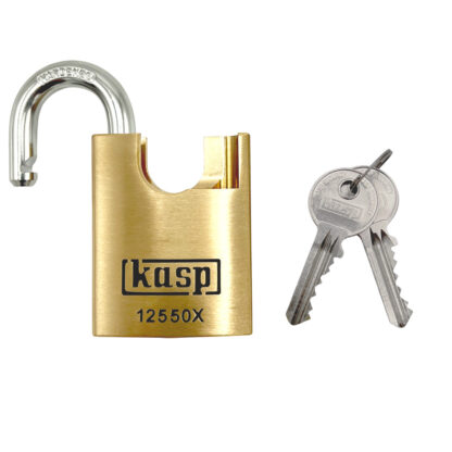 Kasp 125 series 50mm Closed Shackle Brass Padlock - Image 2