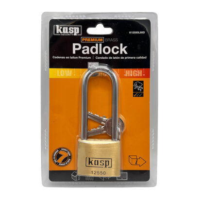 Kasp 125 series 50mm Long Shackle Brass Padlock - Image 4