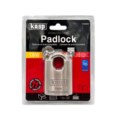 Kasp 150 50mm Closed Shackle Stainless Steel Padlock - Image 4