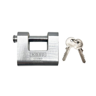 Kasp 175 80mm Closed Shackle Armoured Shutter Padlock