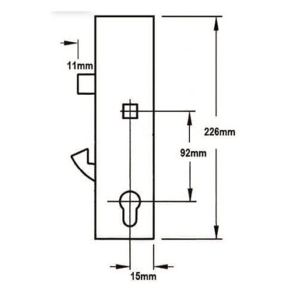 Kenrick Excalibur Genuine Multipoint Gearbox - Lift Lever - Image 2
