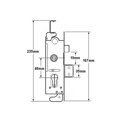 Union L22174 Everest Genuine Multipoint Gearbox - Lift Lever or Split Spindle - Image 2