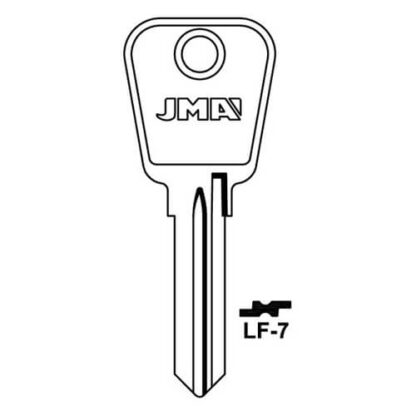 JMA LF-7 Cylinder Key Blank - Image 3
