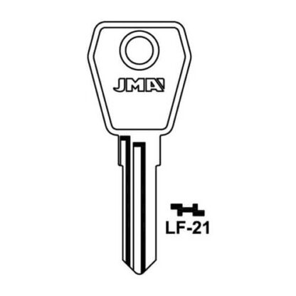 LF14S L & F 7 8Pin Key Blank - Image 3