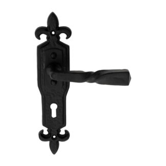 Carlisle Brass LF5113 Barley Twist Lever on Gothic Lock Backplate (LEAD TIME: 2-3 DAYS)