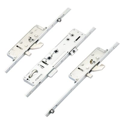 Lockmaster Latch Deadbolt 2 Hooks 2 Anti Lift Pins 2 Rollers Lift Lever or Double Spindle Multipoint Door Lock (top hook to spindle = 618mm)