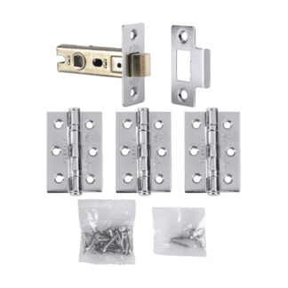 Carlisle Brass LPG725CP Hinge & Latch Pack-Polished Chrome (LEAD TIME: 2-3 DAYS)