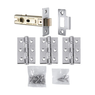 Carlisle Brass LPG730CP Hinge & Latch Pack-Polished Chrome (LEAD TIME: 2-3 DAYS)