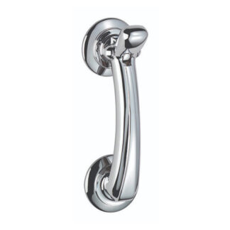 Carlisle Brass M43CP Door Knocker on Rose (LEAD TIME: 2-3 DAYS)