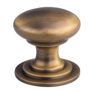 Carlisle Brass M47DAB Victorian Cupboard Knob  42mm (LEAD TIME: 2-3 DAYS)