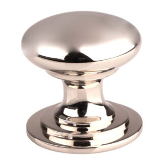 Carlisle Brass M47DPN Victorian Cupboard Knob 42mm Polished Nickel (LEAD TIME: 2-3 DAYS)