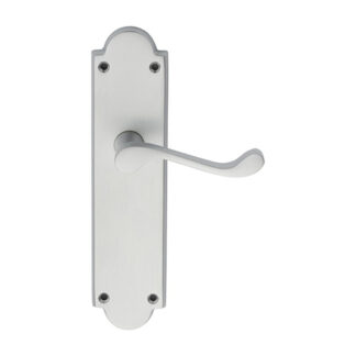 Carlisle Brass M67SC Victorian Scroll Lever on Shaped Latch Backplate (LEAD TIME: 2-3 DAYS)