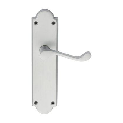 Carlisle Brass M67SC Victorian Scroll Lever on Shaped Latch Backplate (LEAD TIME: 2-3 DAYS)