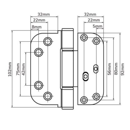 Maco Composite Door Hinge - Image 9