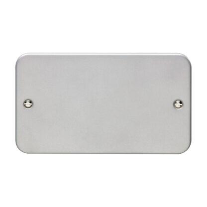Eurolite MC2B Eurolite Utility Double Blank Plate - Grey (LEAD TIME: 2-3 DAYS)
