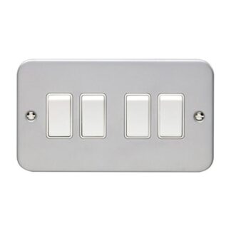 Eurolite MC4SWW Eurolite Utility 4 Gang Switch - Grey (LEAD TIME: 2-3 DAYS)