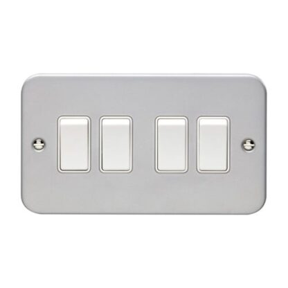Eurolite MC4SWW Eurolite Utility 4 Gang Switch - Grey (LEAD TIME: 2-3 DAYS)