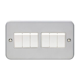 Eurolite MC6SWW Eurolite Utility 6 Gang Switch - Grey (LEAD TIME: 2-3 DAYS)