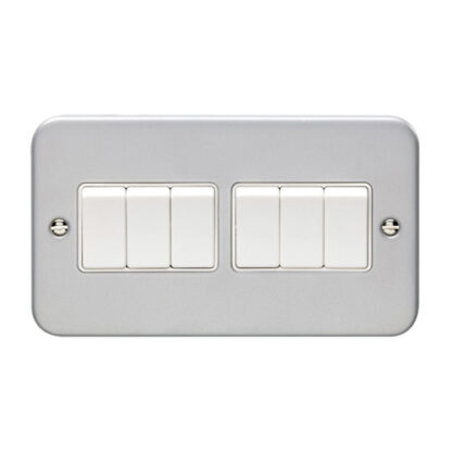 Eurolite MC6SWW Eurolite Utility 6 Gang Switch - Grey (LEAD TIME: 2-3 DAYS)