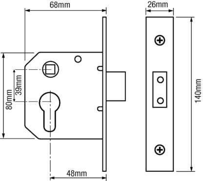 Eurospec 5025 Euro Mortice Nightlatch - Image 8