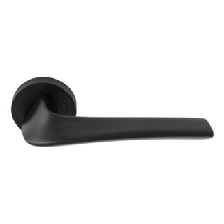 Manital MS5BLK Manital Master lever on round rose - Matt Black (LEAD TIME: 2-3 DAYS)