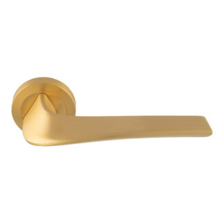 Manital MS5SB Manital Master lever on round rose - Satin Brass (LEAD TIME: 2-3 DAYS)