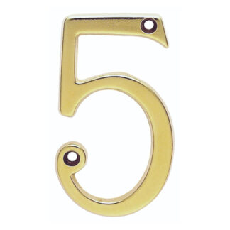 Carlisle Brass N5PVD Numerals (0-9) Number 5 (LEAD TIME: 2-3 DAYS)
