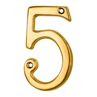 Carlisle Brass N5 Numerals (0-9) Number 5 (LEAD TIME: 2-3 DAYS)