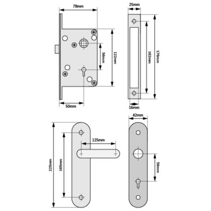 NKS Reversible Disabled Bathroom Lockset (Radar Type) - Image 2