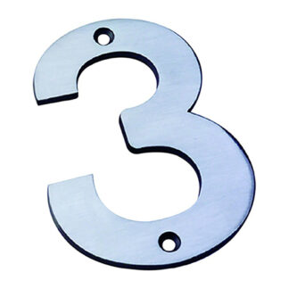 EuroSpec NUM10103SSS Numerals Number 3  (LEAD TIME: 2-3 DAYS)