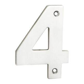 EuroSpec NUM10104BSS Numerals Number 4  (LEAD TIME: 2-3 DAYS)