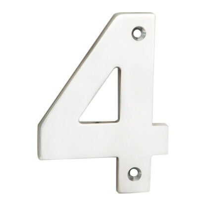 EuroSpec NUM10104BSS Numerals Number 4  (LEAD TIME: 2-3 DAYS)