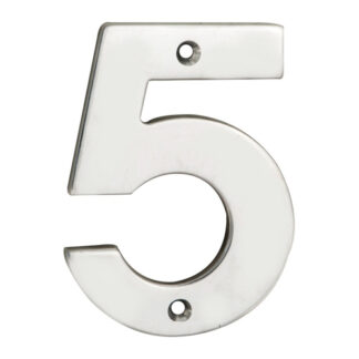EuroSpec NUM10105BSS Numerals Number 5  (LEAD TIME: 2-3 DAYS)
