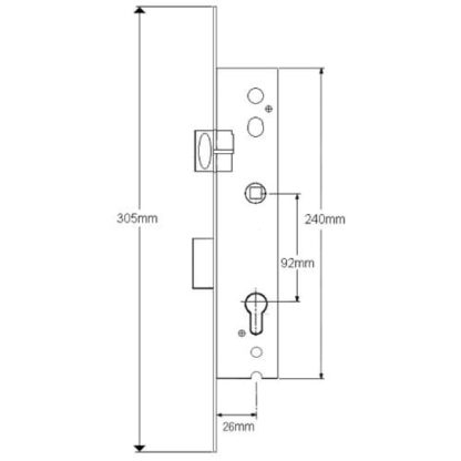 Technal PA1024 Genuine Multipoint Gearbox - Key Wind - Image 10