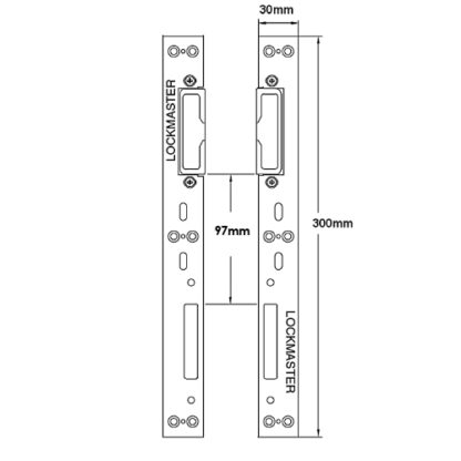 Lockmaster UPVC Hookbolt Roller Keep - Image 2
