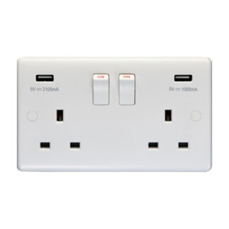 Eurolite PL4620 2 Gang USB Socket (LEAD TIME: 2-3 DAYS)