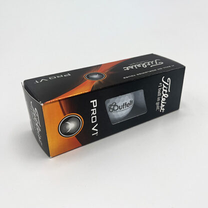 Titleist Pro V1 Golf Balls (Sleeve of 3) Duffells Branded - Image 2