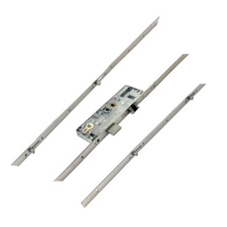Roto C600 C650 Latch Deadbolt 4 Mushrooms Flat 16mm Faceplate Multipoint Door Lock - Key Wind