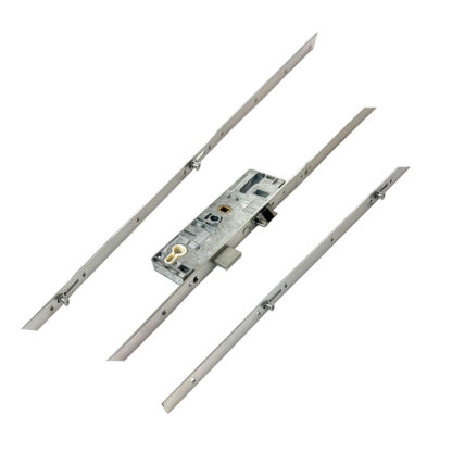 Roto C600 C650 Latch Deadbolt 4 Mushrooms Flat 16mm Faceplate Multipoint Door Lock - Key Wind