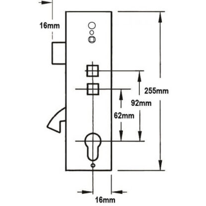 Safeware Genuine Multipoint Gearbox - Lift Lever or Double Spindle - Image 2