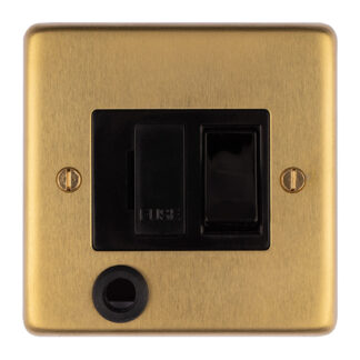 Eurolite SBSWFFOB Eurolite Stainless Steel Switched Fuse Spur - Satin Brass (LEAD TIME: 2-3 DAYS)