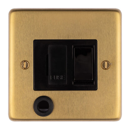 Eurolite SBSWFFOB Eurolite Stainless Steel Switched Fuse Spur - Satin Brass (LEAD TIME: 2-3 DAYS)