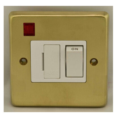 Eurolite SBSWFNW Eurolite Stainless Steel Switched Fuse Spur - Satin Brass (LEAD TIME: 2-3 DAYS)