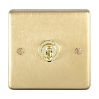 Eurolite SBT1SW Eurolite Stainless Steel 1 Gang Toggle Switch - Satin Brass (LEAD TIME: 2-3 DAYS)