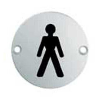 EuroSpec SEX1011BSS Signage Male Symbol (LEAD TIME: 2-3 DAYS)