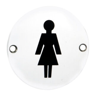 EuroSpec SEX1012BSS Signage Female Symbol  (LEAD TIME: 2-3 DAYS)
