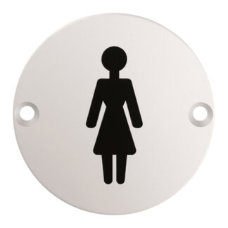EuroSpec SEX1012SSS Signage Female Symbol  (LEAD TIME: 2-3 DAYS)