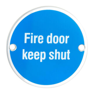 EuroSpec SEX1016BSS Signage Fire Door - Keep Shut (LEAD TIME: 2-3 DAYS)