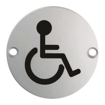 EuroSpec SEX1017SSS Signage Disabled Symbol  (LEAD TIME: 2-3 DAYS)